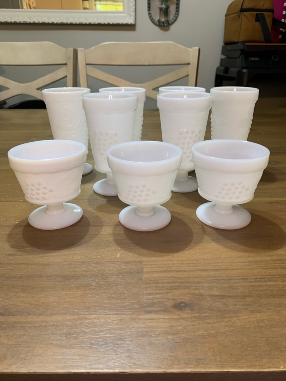 Milk Glass Set - Picture 2 of 7